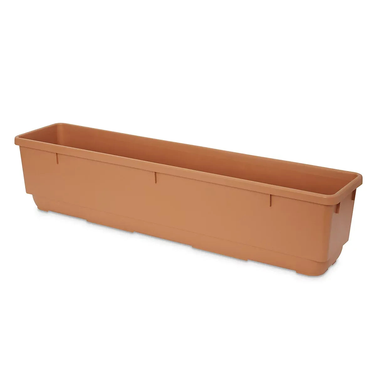 imgi_33_verve-florus-17-8l-brown-plastic-bell-rectangular-trough-h-20cm-w-20cm-d-90cm_3663602700654_01bq Verve Florus 17.8L Brown Plastic Bell Rectangular Trough (H)20cm (W)20cm (D)90cm - Image 1
