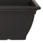 Verve Florus 15L Black Plastic Bell Rectangular Trough (H)20cm (W)24.5cm (D)60cm - Image 4