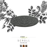 Nicoman Round Grey Scroll Stepping Stone - Pack of 2 - Image 5