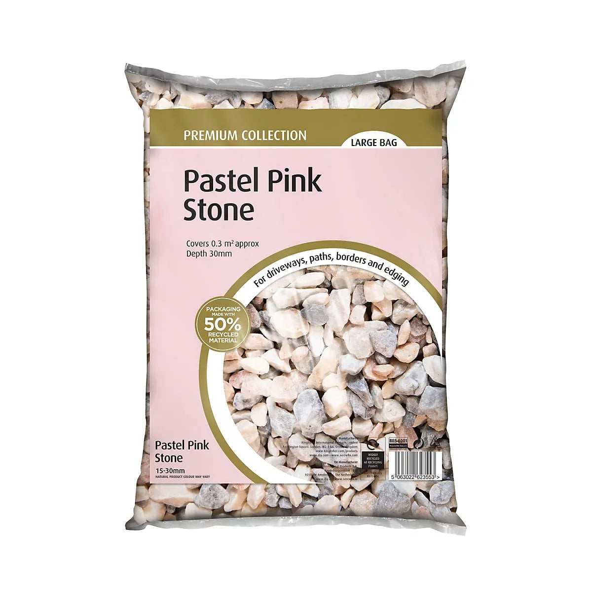 imgi_37_pastel-pink-decorative-stones_5063022623553_02c_bq Pastel Pink Decorative stones - Image 1
