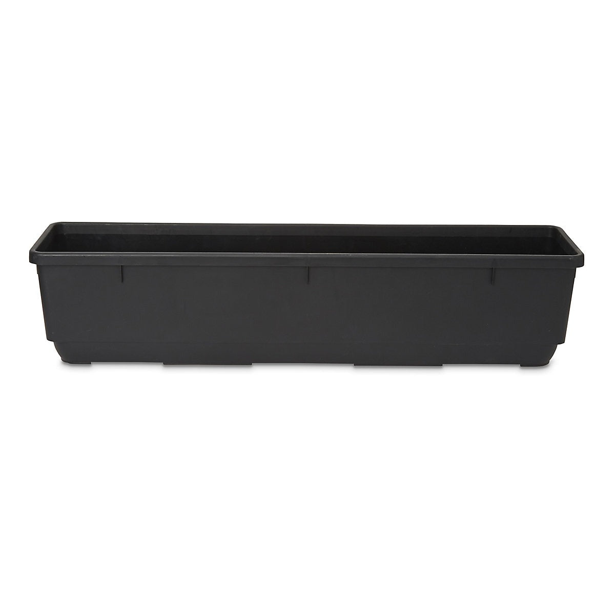 imgi_39_verve-florus-17-8l-black-plastic-bell-rectangular-trough-h-20cm-w-20cm-d-90cm_3663602700753_01bq Verve Florus 17.8L Black Plastic Bell Rectangular Trough (H)20cm (W)20cm (D)90cm - Image 1