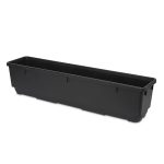 Verve Florus 17.8L Black Plastic Bell Rectangular Trough (H)20cm (W)20cm (D)90cm - Image 2