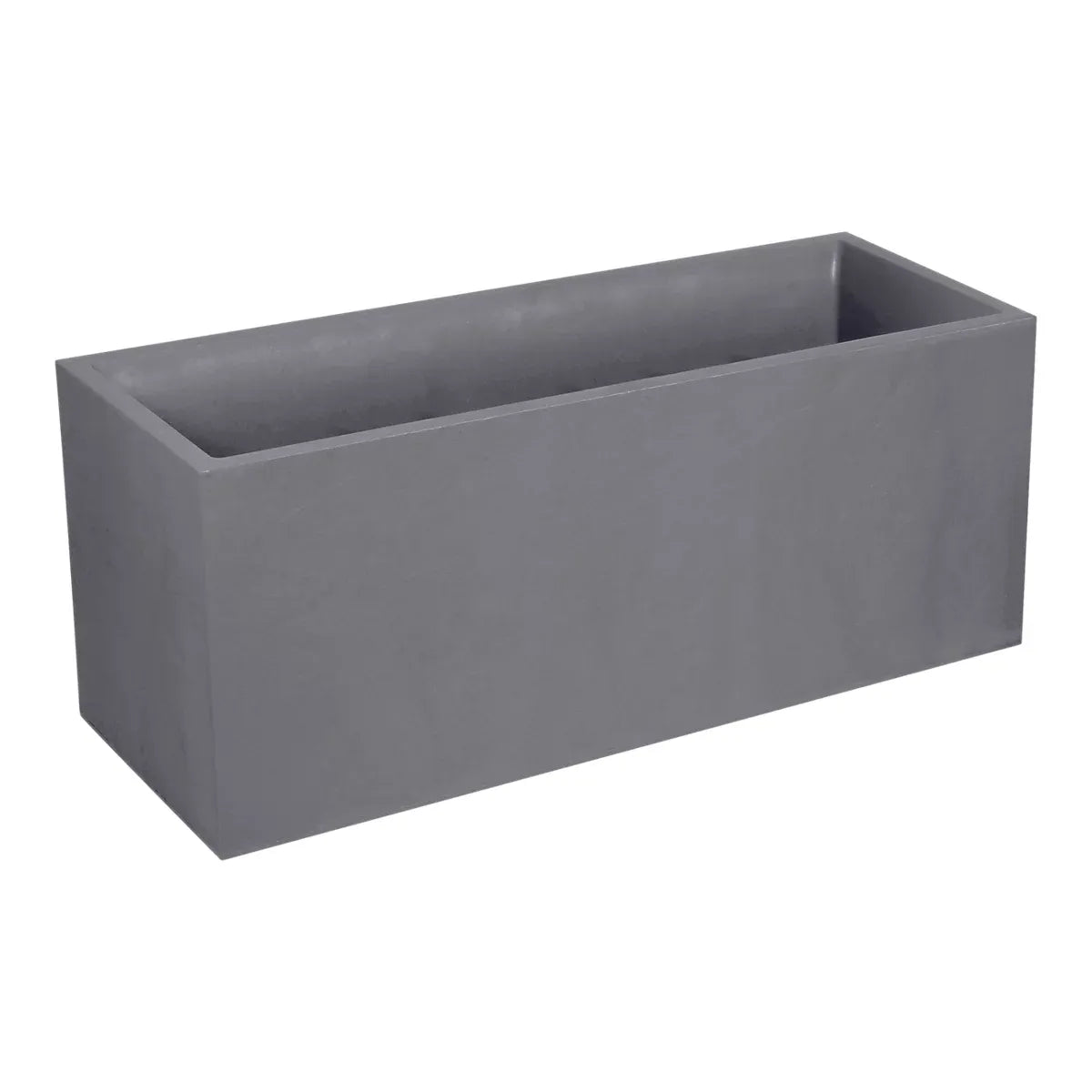 imgi_41_verve-durdica-98l-light-grey-plastic-rectangular-planter-h-43-5cm-d-39-5cm_5063022561428_01c Verve Durdica 98L Light grey Plastic Rectangular Planter (H)43.5cm (D)39.5cm - Image 1