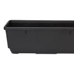 Verve Florus 17.8L Black Plastic Bell Rectangular Trough (H)20cm (W)20cm (D)90cm - Image 4
