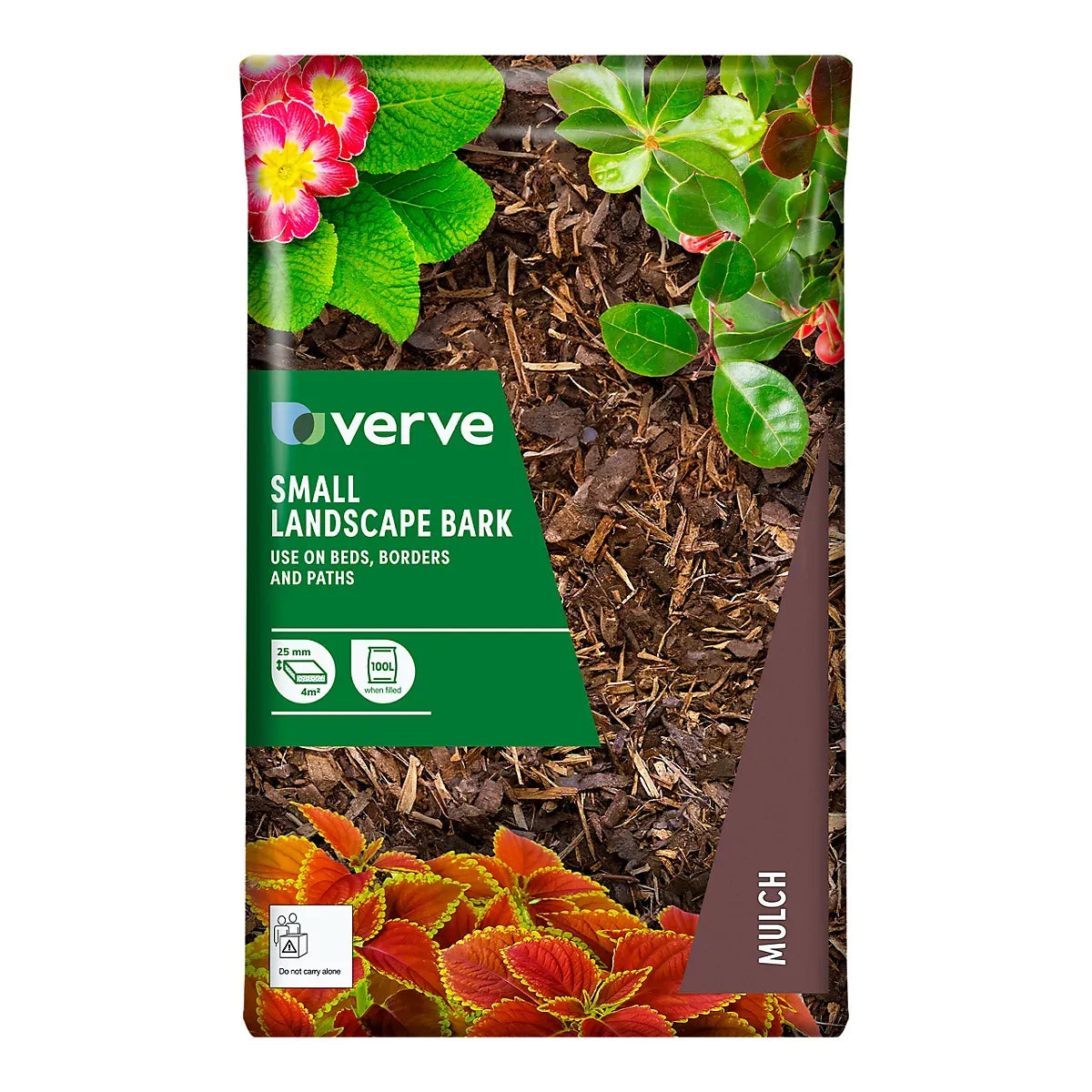 imgi_42_verve-landscape-dark-brown-small-bark-chippings-100l-bag_3663602951483_02c Verve Landscape Dark brown Small Bark chippings 100L Bag - Image 1