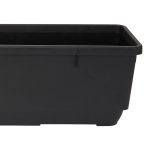 Verve Florus 17.8L Black Plastic Bell Rectangular Trough (H)20cm (W)20cm (D)90cm - Image 5