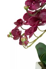 Fiori Aubergine Orchid Plant Artificial Plant Foliage - Image 7
