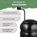 Hardys 100L Garden Slimline Water Butt - Tap, Stand, Water Diverter Kit Included, Pre-Threaded - Recycled Plastic Rain Collector - Image 6
