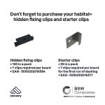 Habitat+ Grey Composite Deck board (L)2.4m (W)135mm (T)22mm - Image 4