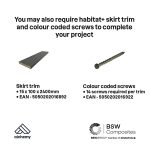 Habitat+ Grey Composite Deck board (L)2.4m (W)135mm (T)22mm - Image 5