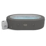 Lay-Z-Spa Mauritius Hot Tub 180 AirJet Massage System, 5-7 Person, Grey