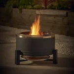 Low smoke Steel Matt Black Firepit