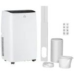 HOMCOM 14,000 BTU Portable Air Conditioner Unit with Remote, 24H Timer - Image 2