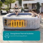 Lay-Z-Spa San Francisco HydroJet Hot Tub, 7 Person with Seats and Lights - Image 2