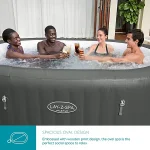 Lay-Z-Spa Mauritius Hot Tub 180 AirJet Massage System, 5-7 Person, Grey - Image 2