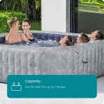 Lay-Z-Spa San Francisco HydroJet Hot Tub, 7 Person with Seats and Lights - Image 3