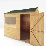 Mercia Overlap 8x6 ft Reverse apex Wooden Shed with floor & 2 windows - Image 3