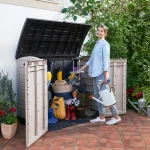 Keter Store-it-out ARC Beige & brown 1200L Garden storage box 1200mm 1460mm - Image 4